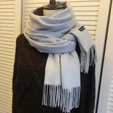 Soft long pashmina wrap used as hijab, headband, or stylish winter stole