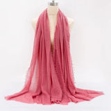 Breathable cotton shawl for Muslim women, ideal for prayer, daily wear, or layering