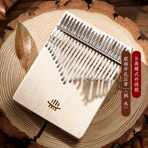 Hluru 17 21 Key Kalimba Thumb Piano Music Instrument High Quality Wood Kalimba 21 Key Finger Piano Beginners Portable Instrument