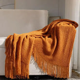2025 tassel towel throw blanket for sofa, bed, or bedside flag