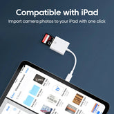 4 in 1 OTG Type-C card reader for USB, SD, and TF cards, compatible with iPad and Android