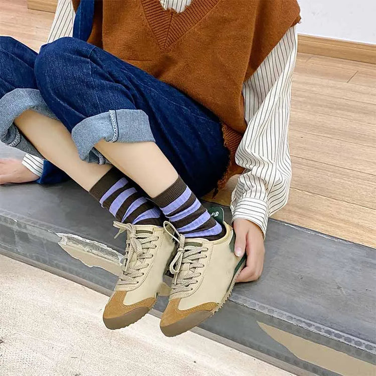 Korean fashion cotton socks for autumn and winter