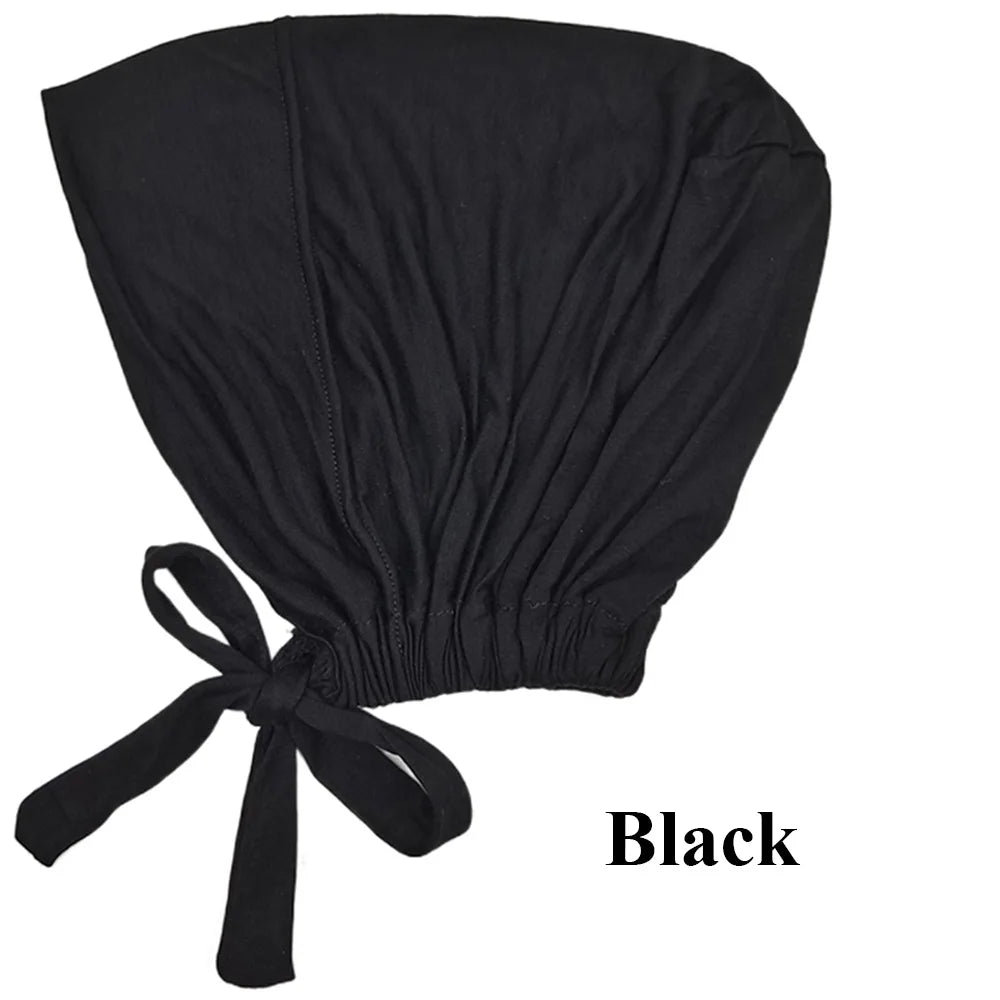 Soft modal Muslim turban hat for women, used as inner hijab cap or underscarf bonnet