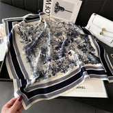 Elegant silk kerchief scarf for women, ideal for hand, wrist, head, or wrap styling