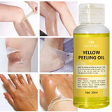 Body Care Exfoliating Yellow Peeling Oil 100% Organic Bleaching Dark Skin Serum Dark Knuckles Fast Whitening Korean Cosmetics