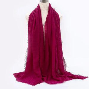 Breathable cotton shawl for Muslim women, ideal for prayer, daily wear, or layering