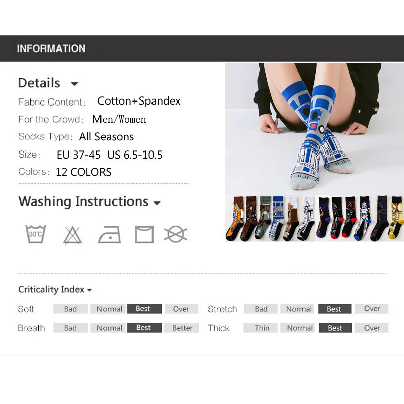 Fun and funky anime socks for casual outfits
