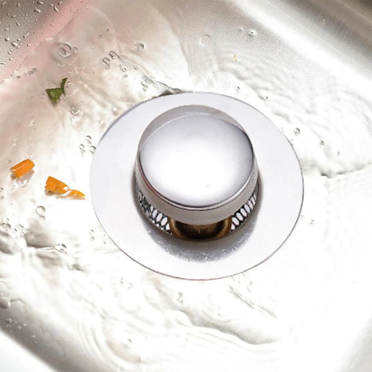Removable filter basket sink stopper for efficient hair and debris capture