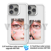 Customizable NFC E-Ink Phone Case with 400×800 Display for iPhone 15 Pro