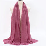 Breathable cotton shawl for Muslim women, ideal for prayer, daily wear, or layering
