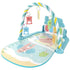 Newborn baby crawling mat with musical toy and fitness stand