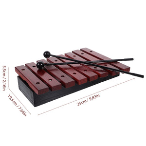 Eight-note Piano Musical Instruments Xylophone for Kids 8 Notes Wooden Children’s Toys Mallets Percussion Toddler