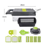 14-in-1 multifunctional vegetable chopper with ergonomic handle and stainless steel blades