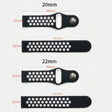 20mm/22mm Watch band For Amazfit GTS 4/GTR 4/3/2 Mini/Pro/stratos/Balance Sport Silicone Bracelet Amazfit bip 5-bip 3 pro strap