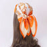 70cm satin silk scarf used as a hijab, wrist wrap, or elegant bandana for women
