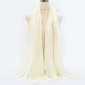 Breathable cotton shawl for Muslim women, ideal for prayer, daily wear, or layering