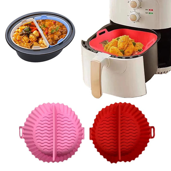 Silicone Air Fryer Divider Basket for Multi-Item Cooking