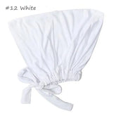 Soft elastic modal underscarf in beige, providing comfortable fit under hijabs for Muslim women 