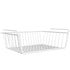 Large-capacity under-cabinet storage basket in white iron mesh