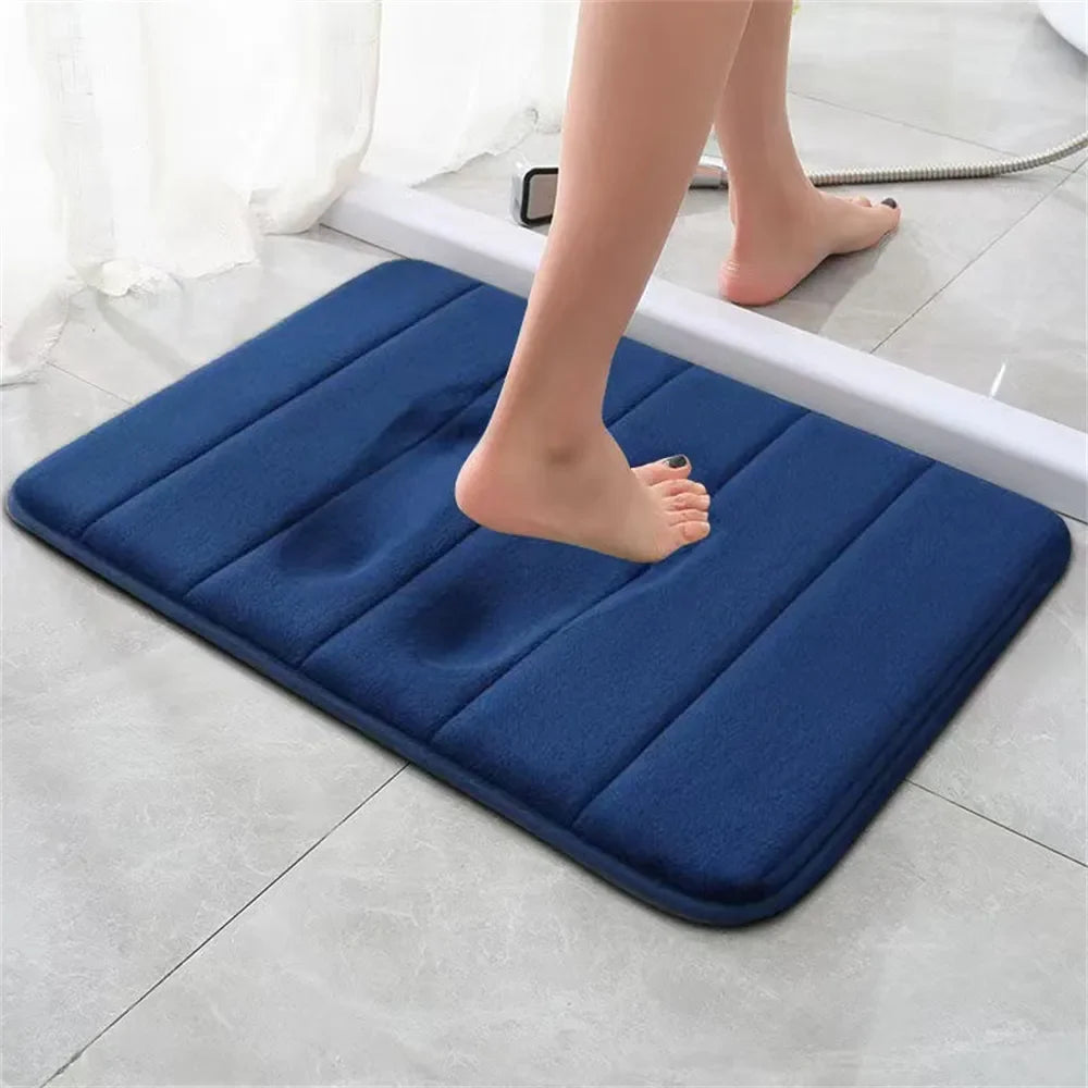 Soft bathroom carpet rug for toilet and shower