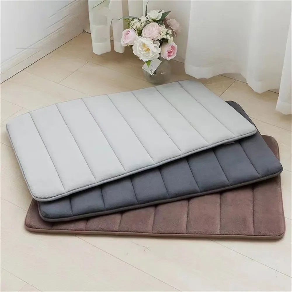 Soft bathroom carpet rug for toilet and shower