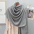 Elegant striped shawl wrap with tassel ends, suitable for casual and formal wear