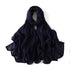 Elegant large hijab scarf in plain design, ideal for prayer, casual wear, or layering