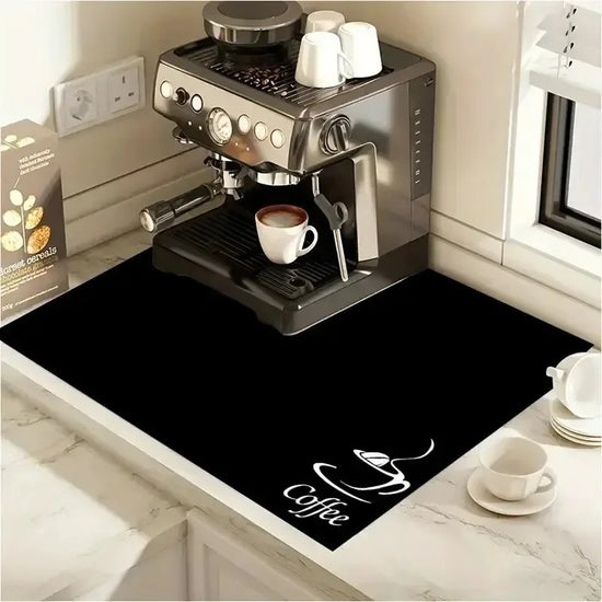 Coffee Mat Absorbent Mat Kitchen Antiskid Draining Coffee Dish Drying Quick Dry Bathroom Drain Pad Tableware Mats Decorate