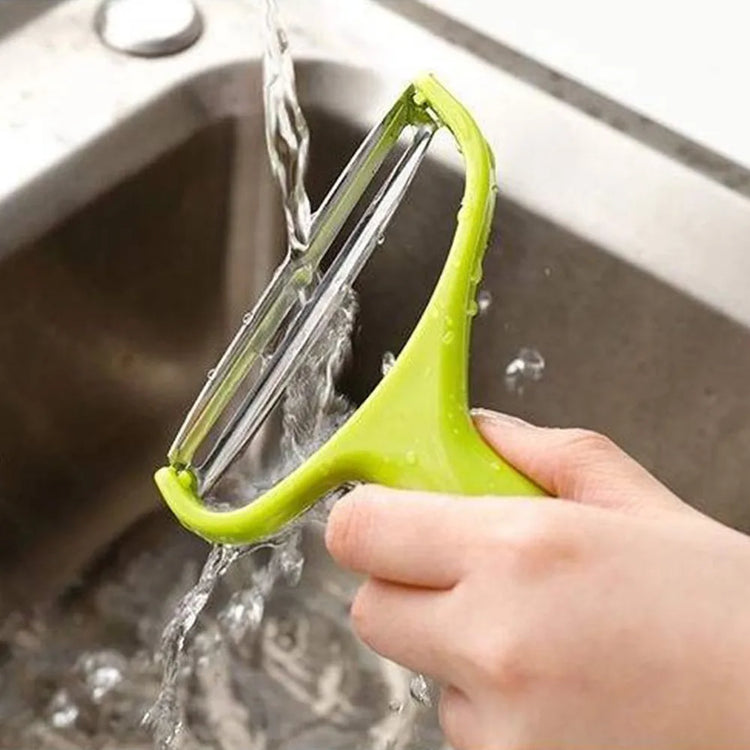 Durable cabbage grater and fruit peeler made from food-grade stainless steel