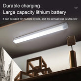 10cm rechargeable PIR motion sensor LED bar light with magnetic mount for compact spaces