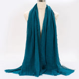 Breathable cotton shawl for Muslim women, ideal for prayer, daily wear, or layering