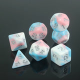 Pretty Color Game Dice 7Pcs - Perfect Gift for DND Board Game Accessories Lovers