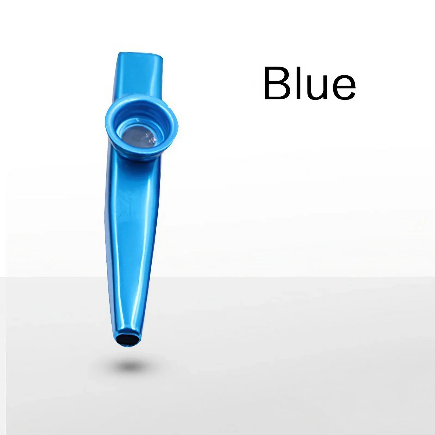 Aluminum alloy kazoo featuring five diaphragm membranes for adjustable tone control