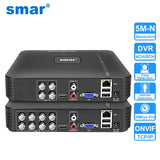 Smar H.265 4CH/8CH CCTV DVR 5M-N 5 in 1 AHD CVI TVI CVBS IP Camera Hybrid Digital Video Recorder Home Security System Onvif NVR