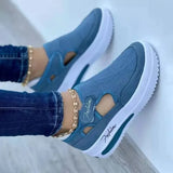 Women’s walking shoes with elevated platform sole and breathable mesh material