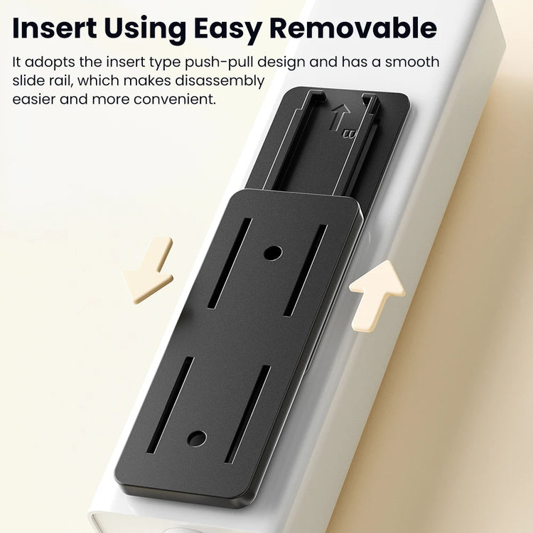 Toocki self-adhesive power socket strip fixator for wall-mounted plug holder