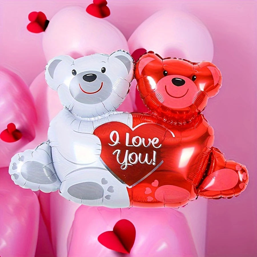 Valentines Day Balloons Decoration Bear Gift Love Valentine Wedding Decor