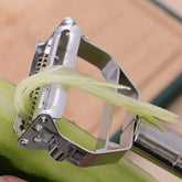 Ergonomic kitchen peeler with non-slip handle for comfortable use