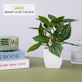 Artificial bonsai tree in ceramic pot for home or office desk decor