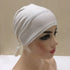 Cotton inner hijab with adjustable tie-back design, breathable and comfortable fit