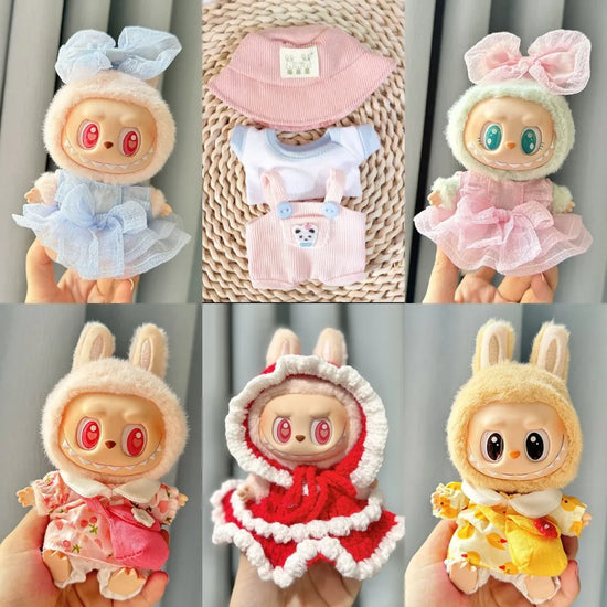 Plush doll clothes and accessories for Labubu V1 V2 idol dolls