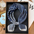 Polka dot silk bandana for women, worn as a ribbon, shawl, or stylish hijab