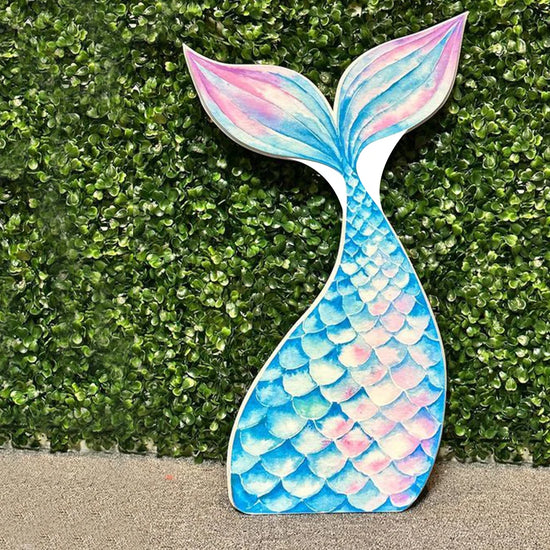 Mermaid Tail Cutouts 46/61/92/120cm Mermaid Theme Party Decorations DIY Little Mermaid Birthday Baby Shower Girls Party Props