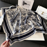 Elegant silk kerchief scarf for women, ideal for hand, wrist, head, or wrap styling