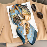 Versatile silk scarf for women with a luxury feel, perfect for hijab or bandana use
