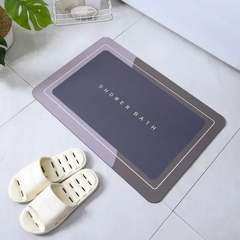 Washable anti-skid bathroom carpet mat