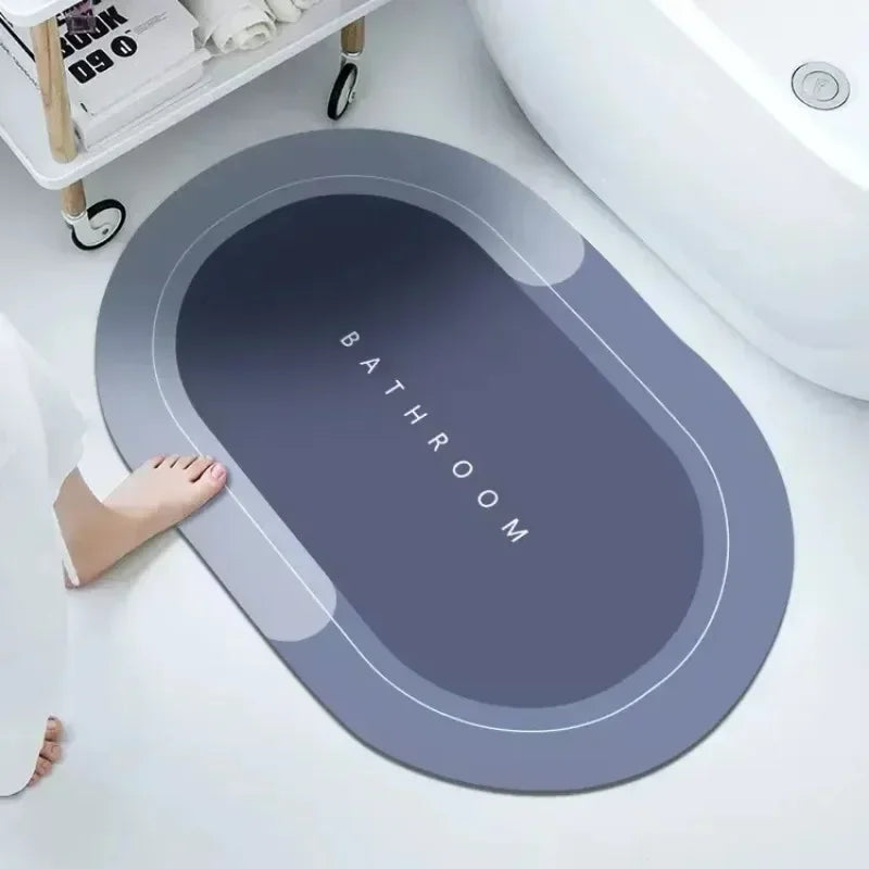 Washable anti-skid bathroom carpet mat