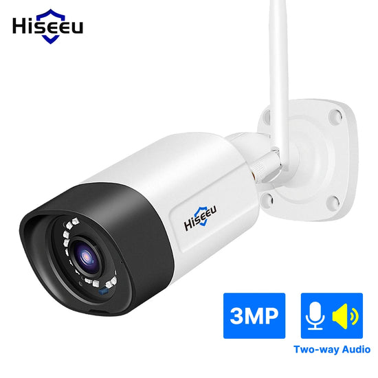 Hiseeu 5MP Outdoor IP Camera with Two-Way Audio and IP66 Waterproof Rating