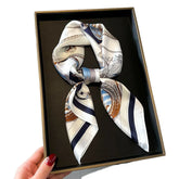 Versatile silk scarf for women with a luxury feel, perfect for hijab or bandana use