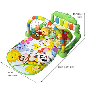 Baby Musical Activity Gym Rack Play Mat Kid Rug Puzzle Mat Carpet Piano Keyboard Infant Playmat Crawling Game Pad Baby Toy Gifts